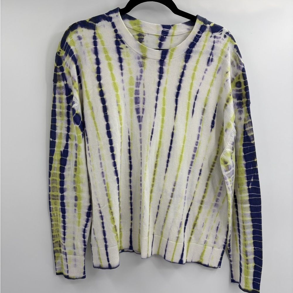 Lululemon Womens Tie Dye Crew Neck Sweatshirt Pullover Sweater Cotton Cashmere 8